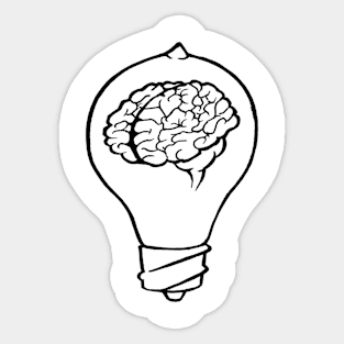 Brain-Bulb Sticker